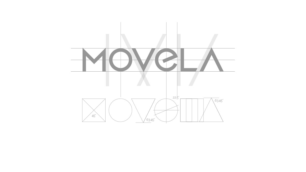 Movela logo grid