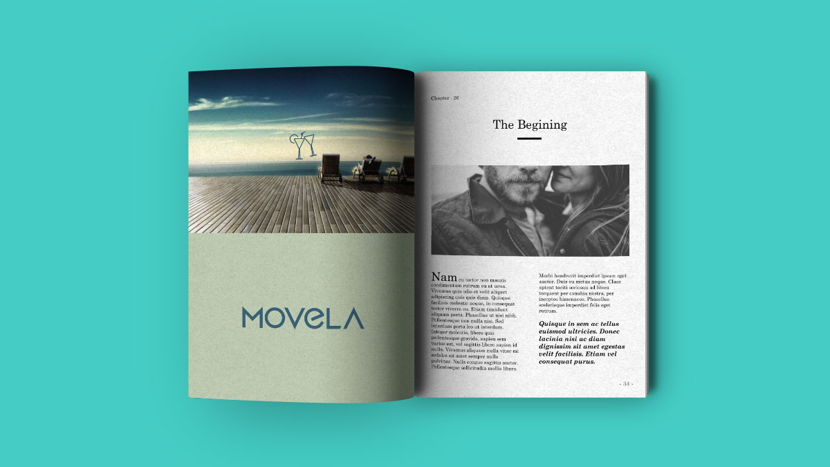Movela magazine ad mockup