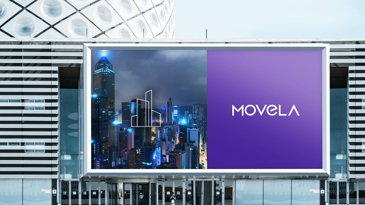 Movela billboard mockup