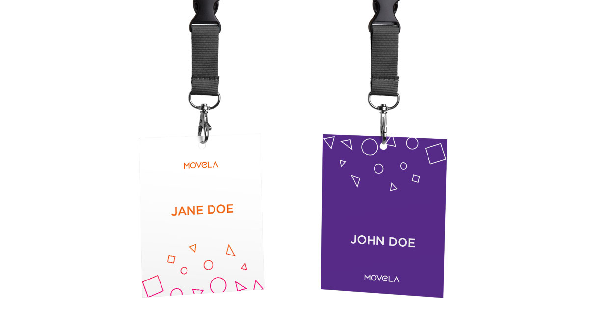 Movela lanyard mockup designs