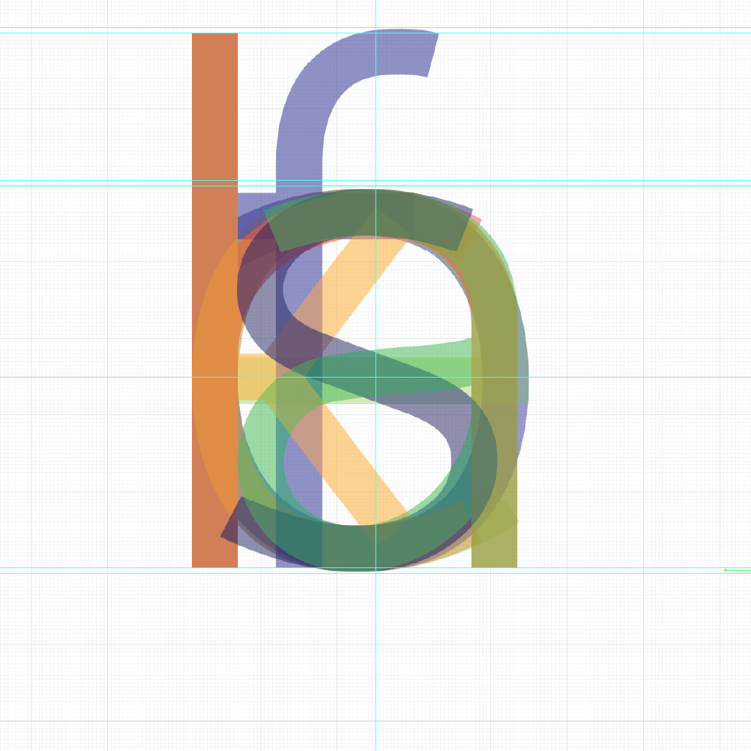 Aerolite work in progress - glyphs