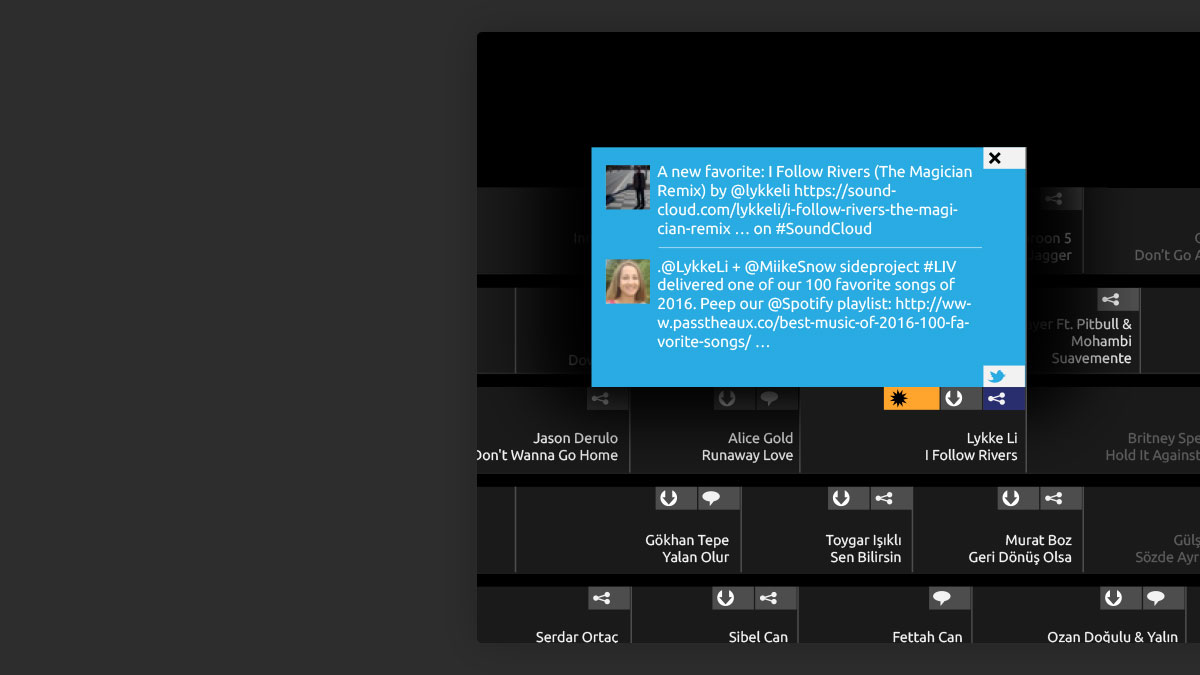 Sharing detail on UI