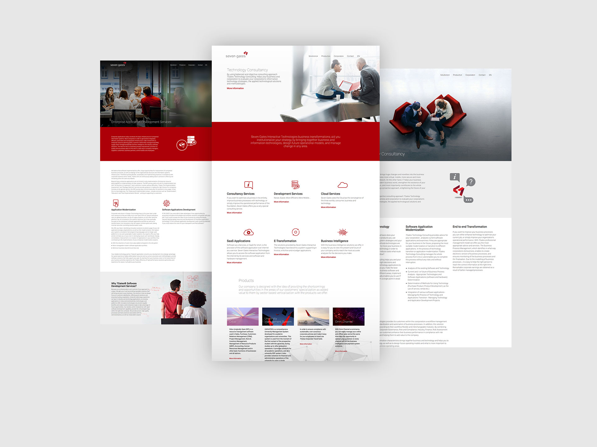 Seven Gates website deisgn