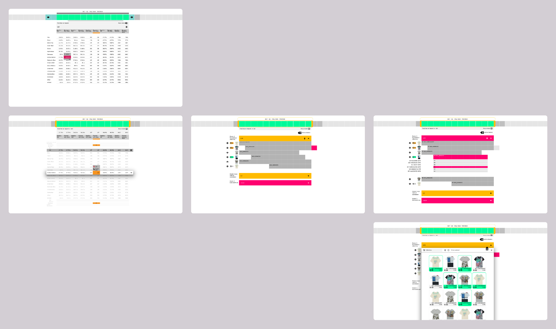 UI/UX details for MFP solution