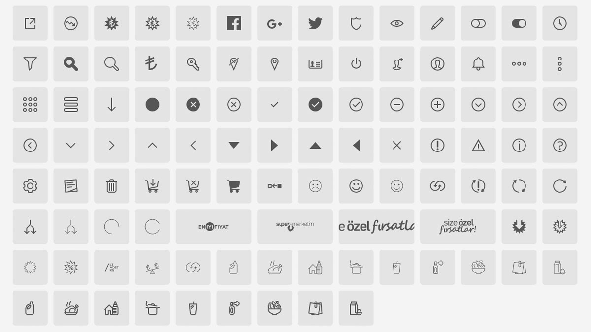 Unique custom iconset