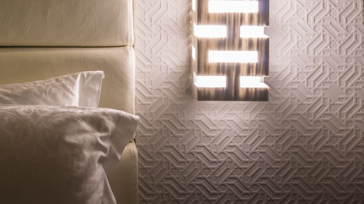 First 3D pattern on wall